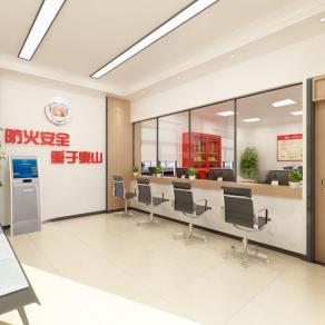 现代公共空间3D模型下载
